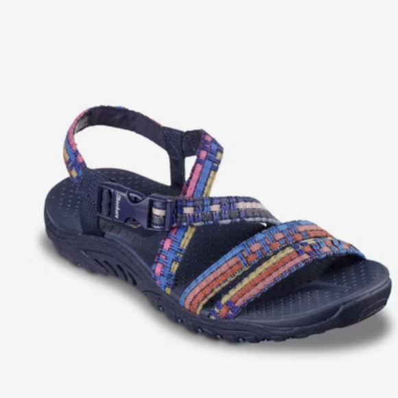 Skechers Women's  Reggae Sew Me Sandal sz 8 - Picture 1 of 9
